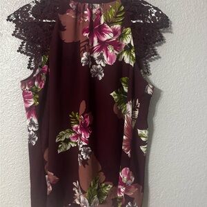 EXPRESS Floral Lace Blouse – Size S